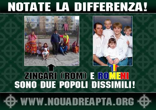 A Poster (in Italian) Published Online By The Romanian Political Organization “new Right”